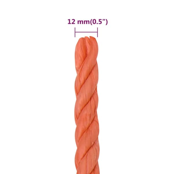 Rep orange 12 mm 50 m polypropylen