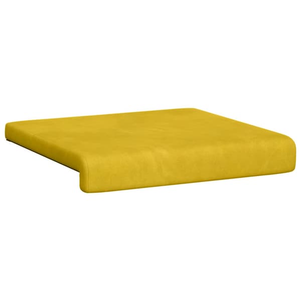 Bänk kudde 2 st Sammet Gul Djup 35 cm