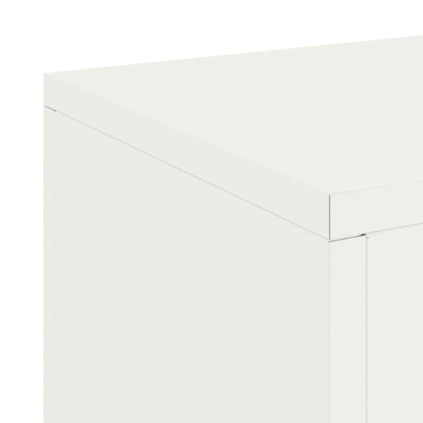Växtställ 2 pcs Vit 24 x 24 x 55 cm Stål
