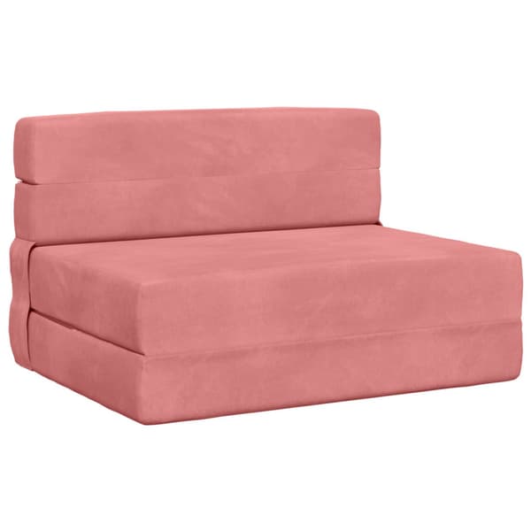 Fällbar Soffbed Rosa 70 x 72 x 60 cm Tyg