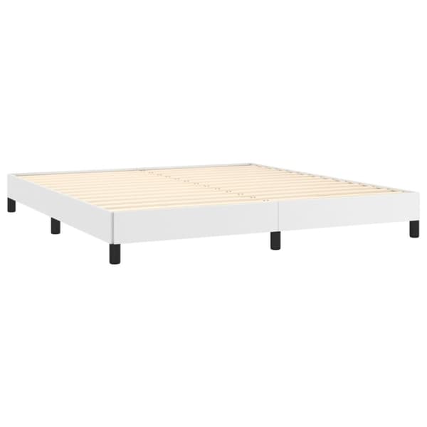 Sängram vit 160x200 cm konstläder