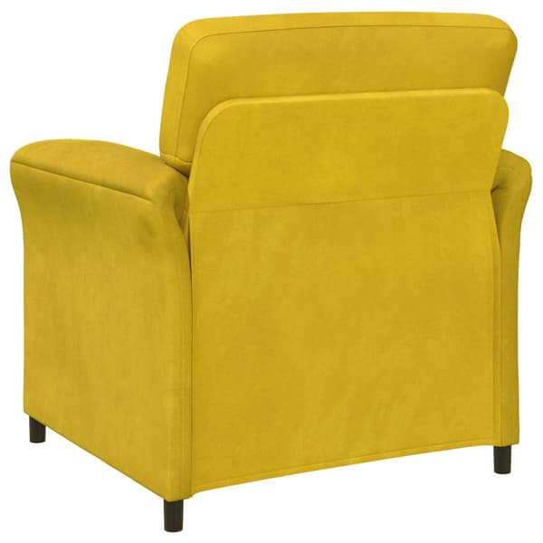 En-sitssoffa Gul 88 x 83 x 95 cm Sammet