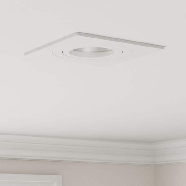 Spotlight 6 pcs Vit 9 x 9 x 2 cm Aluminium