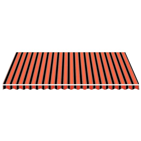 Markisväv orange och brun 5x3,5 m