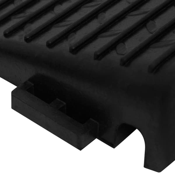 Trottoarramper 2 st 50x30x11 cm gummi