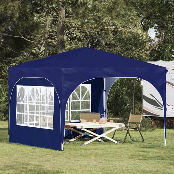 Pop-up Partytält 290 x 290 x 245 cm Blå