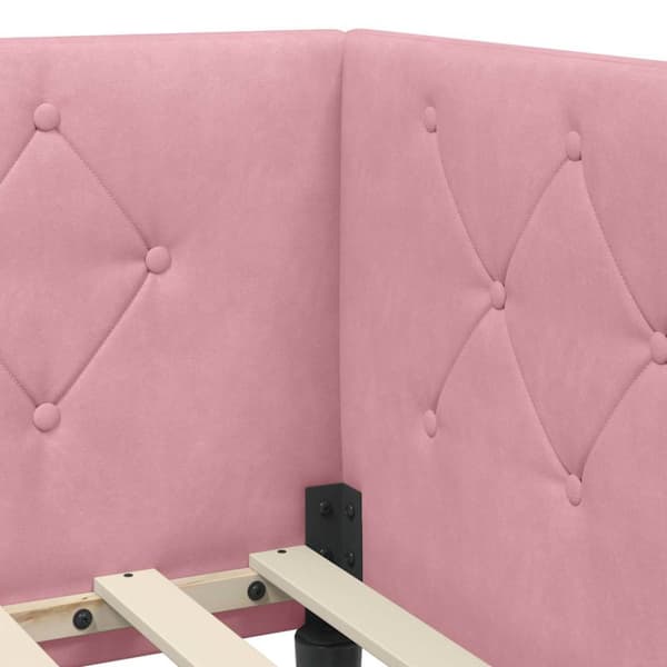 Hörn Sängram Rosa 100 x 200 cm Sammet