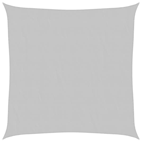 Solsegel ljusgrå 3,6x3,6 m 100% polyesteroxford