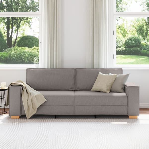 3-Sits soffa Taupe 220 cm tyg