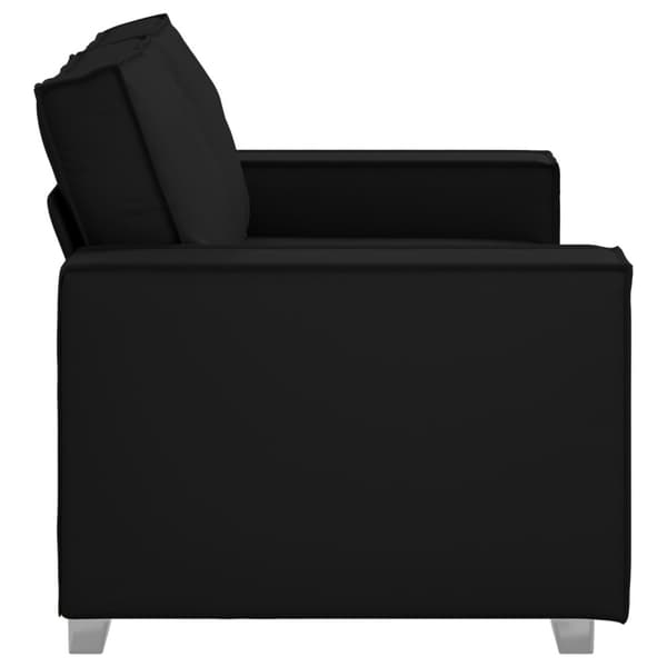 Tvåsitssoffa Svart 160 cm Konstläder