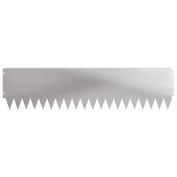 Kant för gräsmatta 10 pcs 103 x 25 cm Stål Silver