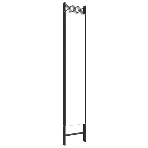 Rumsavdelare 5 paneler vit 200x220 cm tyg