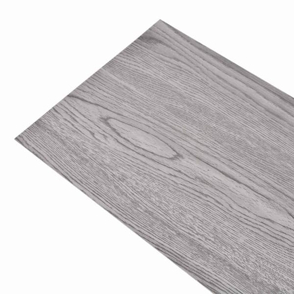 Golvplankor 18 pcs Mörkgrå 5,26 m² PVC