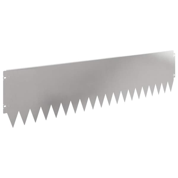 Kant för gräsmatta 10 pcs 103 x 25 cm Stål Silver