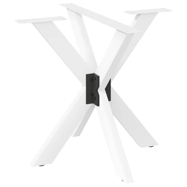 Matbordsben spindelformad vit 85x85x(72-73) cm stål
