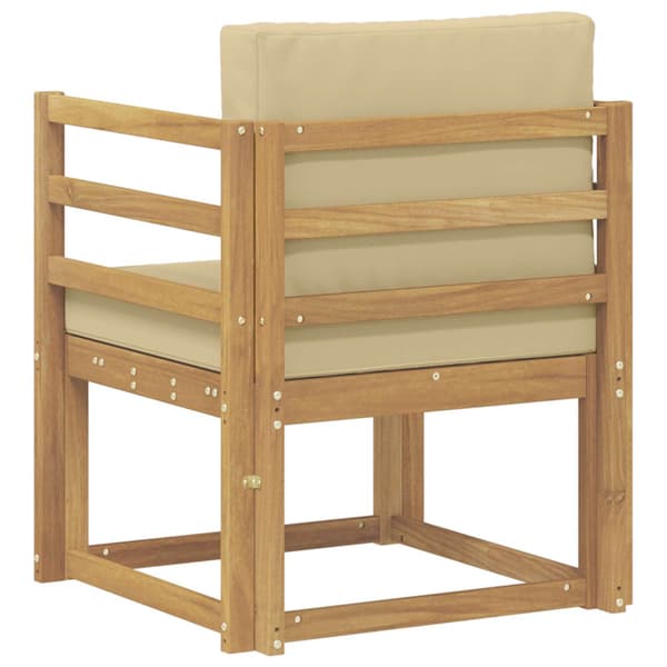 2 Stycke Utomhussoffset Polyester Vit och beige