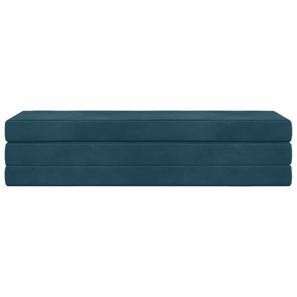 Fällbar Soffbed 180 x 67 x 45 cm Blå