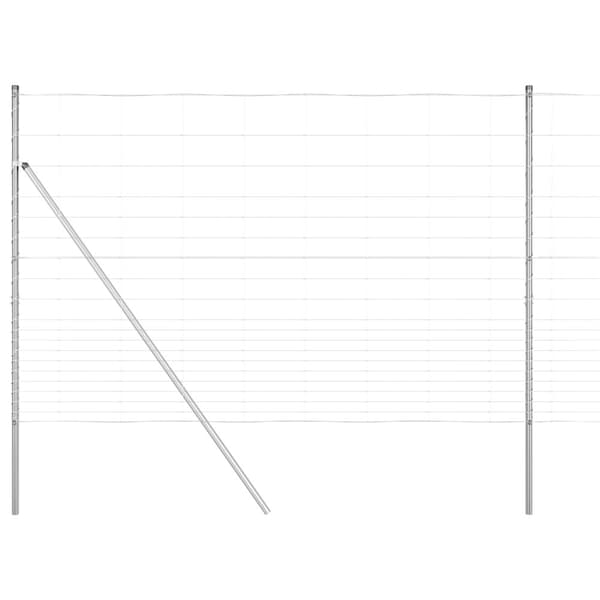 Stängselstolpe Galvaniserad 25 x 1,6 m Stål