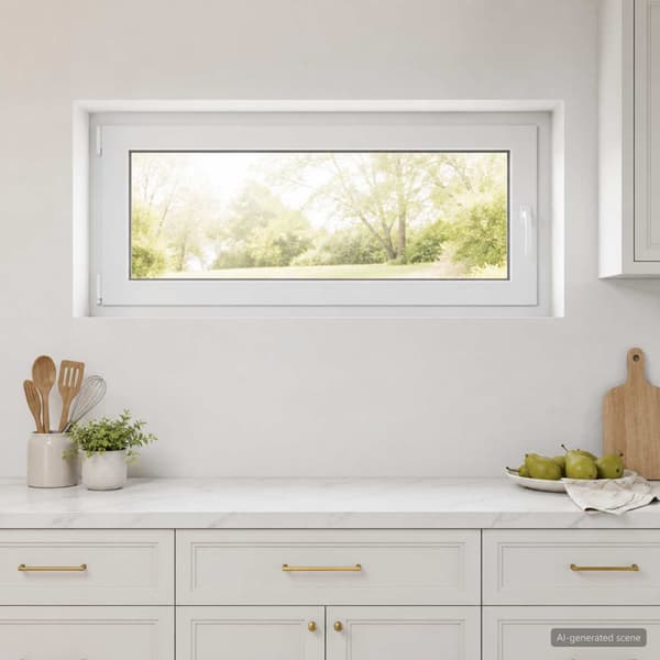 Källarfönster RISOR 120 x 50 cm PVC och glas