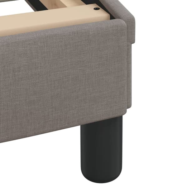 Bed Frame "Dover" Taupe 140x200 cm Fabric