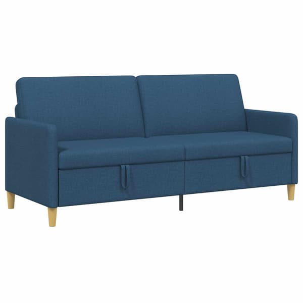 Soffa med förvaring Blå 192 x 78 x 87 cm Polyester