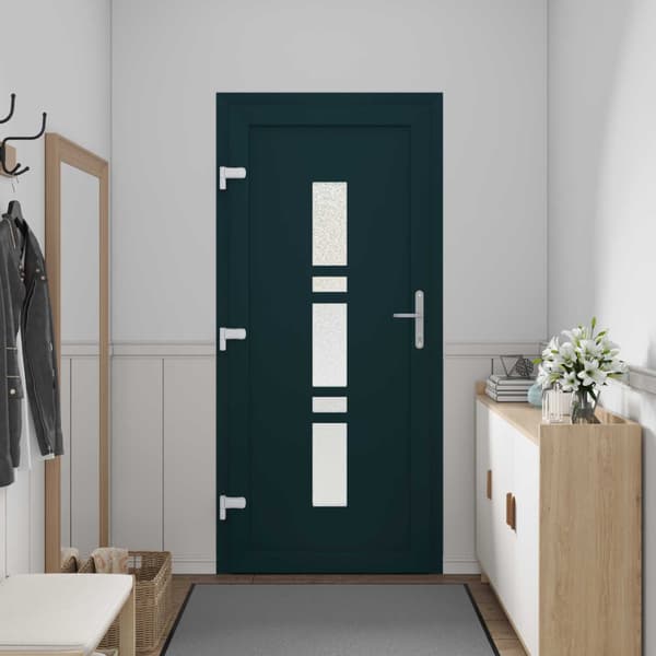 Framdörr Antracit 98 x 200 cm PVC
