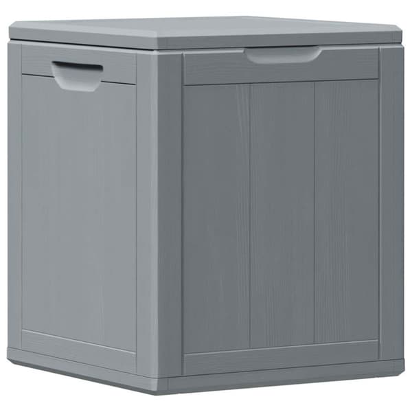 Dynbox 90 liter grå PP-träliknande