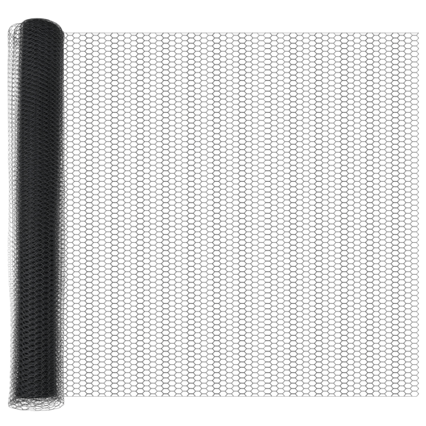 Hexagonstängsel Grå 1 x 50 m PVC