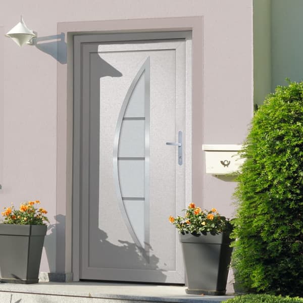 Ytterdörr vit 88x200 cm PVC