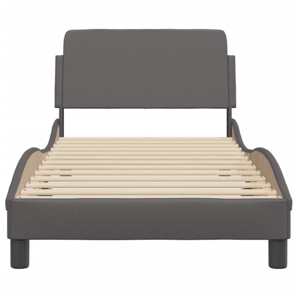 Bed Frame "Dover" Grey 90x190 cm Faux Leather