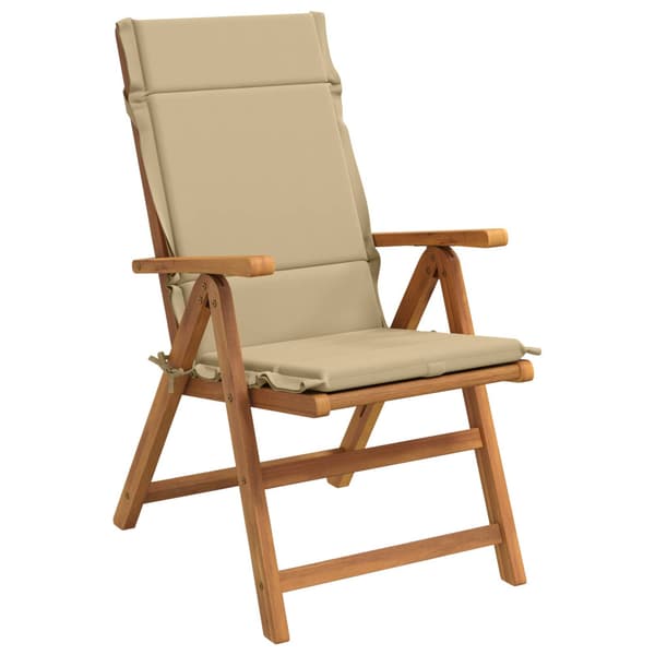 2-delade Höga Ryggstolsdynor GEMERT 2 st 100% Polyester Beige