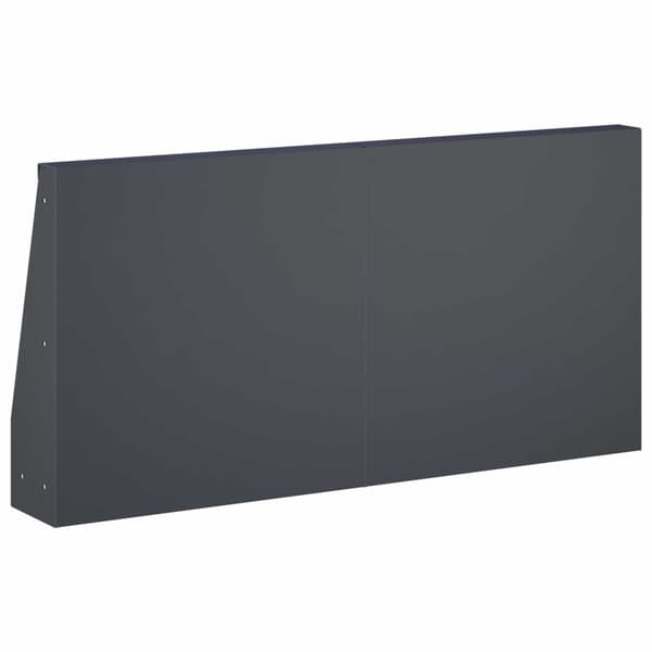 Stödvägg 2 st 40 x 12 x 40 cm Stål Antracit