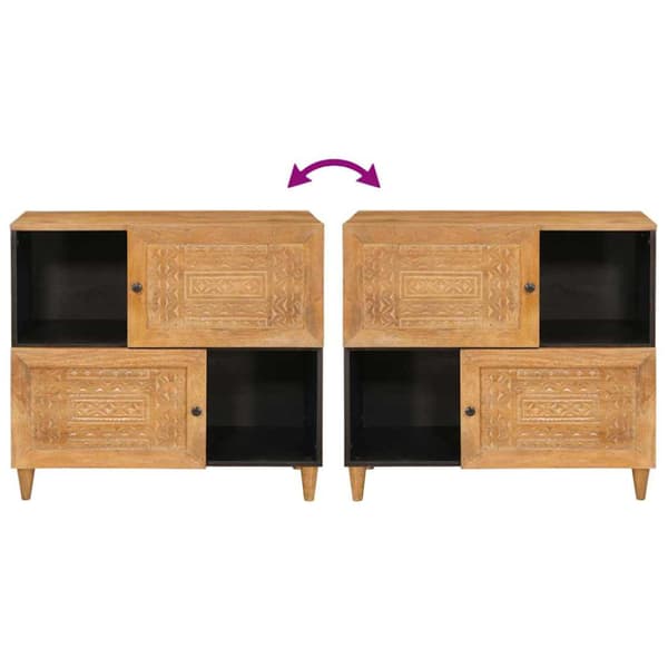 Sideboard Ljusbrun 33,5 x 80 x 75 cm