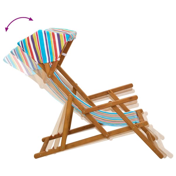Deck Chair 2 st 3 Position Massiv Eukalyptus Trä