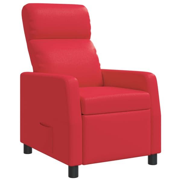 Recliner Röd Konstläder