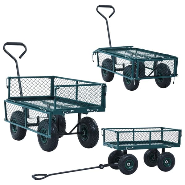 Trädgårdsvagn grön 250 kg