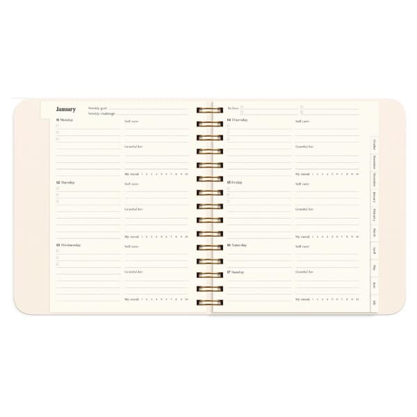 Life Planner Delicate Flowers 2027