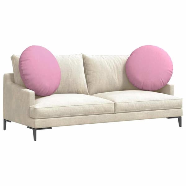 Sittkuddar 2 pcs Rosa Ø80 x 29 cm tyg