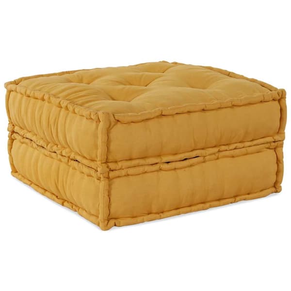 Modulär soffa gul 70x70x36 tyg