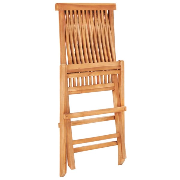 Caféset 3 delar med gråa dynor massiv teak