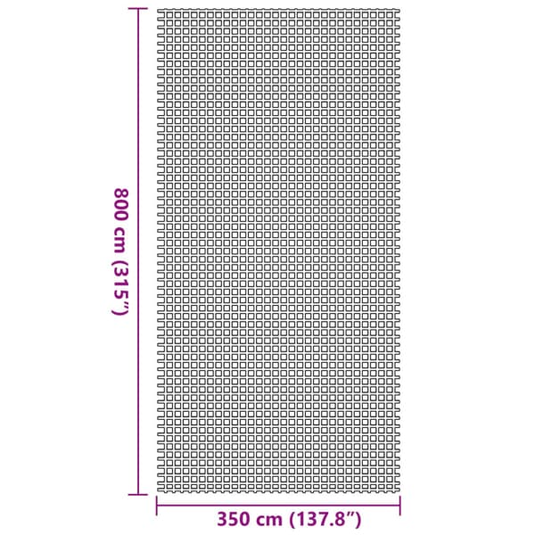 Tältmatta Grön 800 x 350 cm Polyester