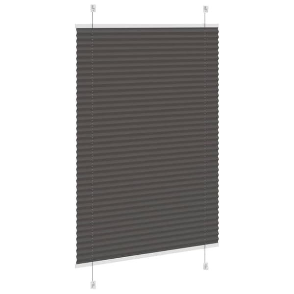 Plisserad persienn svart 95x100 cm tyg bredd 94,4 cm polyester
