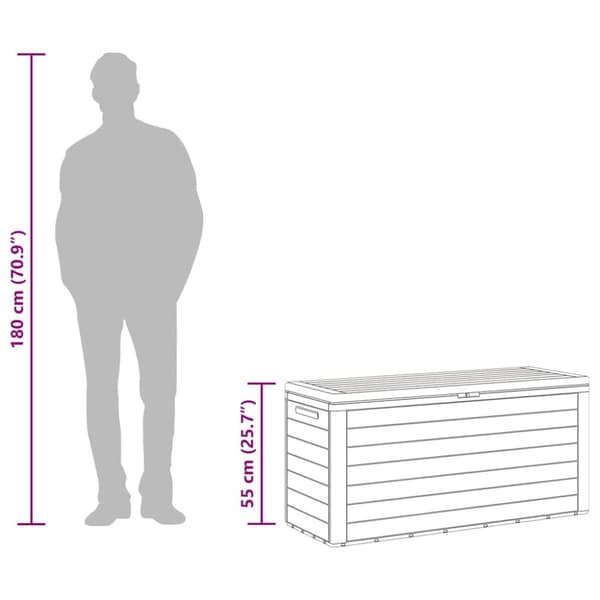 Dynbox brun 78x44x55 cm