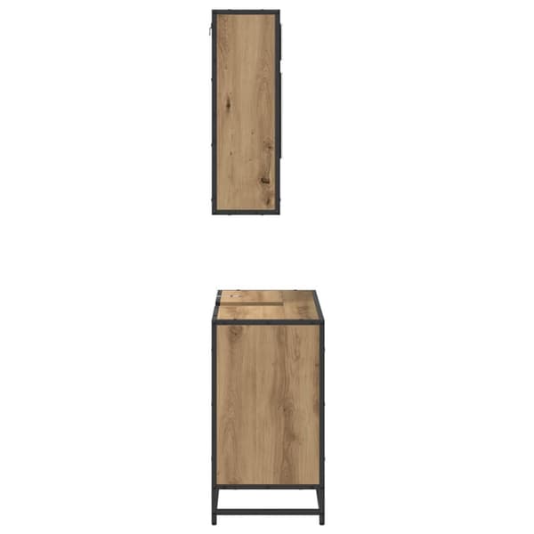 Badrumsmöbelset med låda 2 pcs Artisan Ek Konstruerat trä