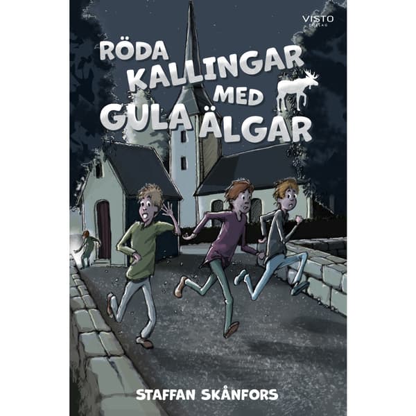 Röda kallingar med gula älgar (inbunden)