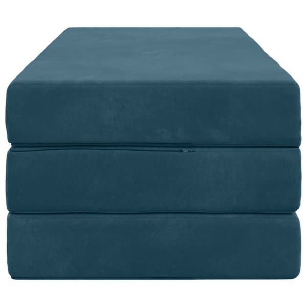 Fällbar Soffbed 120 x 67 x 45 cm Blå