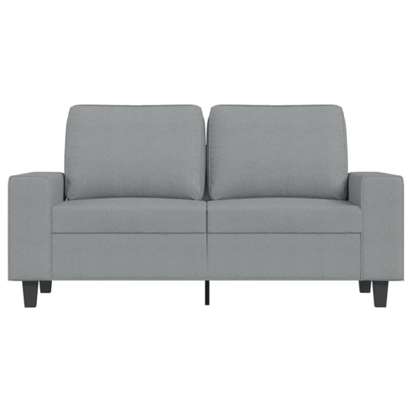2-sitssoffa ljusgrå 120 cm tyg