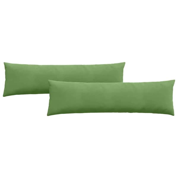 Sofakuddar 2 pcs Ljusgrön 145 x 40 cm Kordread tyg