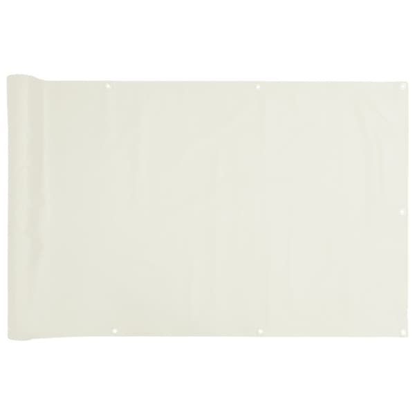 Insynsskydd för balkong vit 700x120 cm PVC