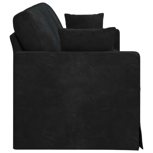 Soffa Svart 228 x 78 x 80 cm Sammet